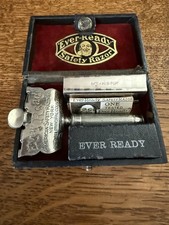 ANTIQUE VICTORIAN BARBER SHOP EVER-READY AMERICAN SAFETY RAZOR CO. BOX & BLADE  picture