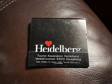Heidelberg Tourist Association, Germany, Full Unstruck Matchbook picture