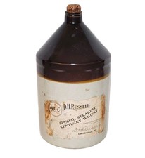 Rare Antique 1900's D.H. Russell Kentucky Pre Prohibtion Old Times Whiskey Jug picture