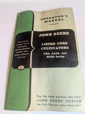 VTG John Deere Operator Manual Agriculture Corn Cultivator 820 A820 B820 Series picture