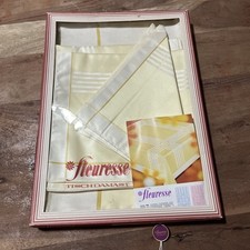 NOS Vintage French Fleuresse Table Cloth And Napkins picture
