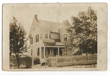 Victorian House Postcard Outdoor Ladies RPPC Early c1900s picture