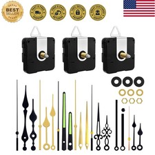 Clock Mechanism Replacement Kit, 3 Pcs Silent Clock Movement with 7 Different... picture