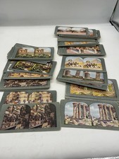 Lot of 75 Antique 19th Century Stereoview Slides People / Places / USA / WORLD picture