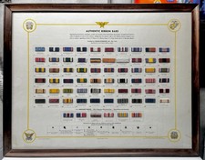 Rare Hilborn Hamburger World War II Original US Military Ribbon & Device Display picture