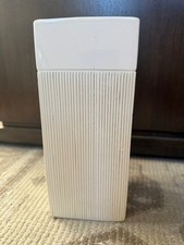 Vintage Italian Bitossi Cream Square Slab Vase Combed Decoration MCM 9.5 X 4 picture