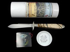 TUNA VALLEY CROSS CUT FOSSIL MOUNTAIN COUGAR SWING GUARD KNIFE USA 1 OF 30 USA picture