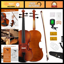 PHOENIX Violin 4/4 Full Size Kit, Violin Fiddle Set for Beginner Adults Student picture