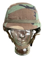 Vtg USGI PASGT Armor Combat Helmet SMALL Devils Lake Sioux 83 Date +M81 Cover picture