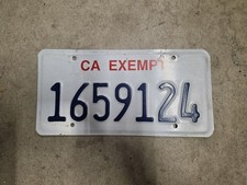 California License Plate - Exempt - Government, City, County Vehicle, #1659124 picture