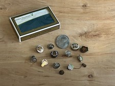 MWA WOW Vintage Junk Drawer Lot of 14 Cards Token Lapel Pin Button Woodmen picture