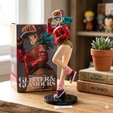 Dragon Ball Bulma 25cm PVC Figure Glitter Glamours Anime With Box picture