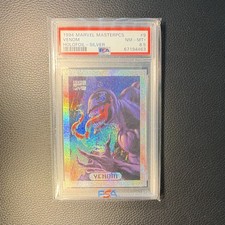 Marvel 1994 Marvel Masterpieces #9 Venom Holofoil Silver PSA 8.5 Card picture