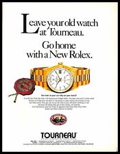 1992 Tourneau  Luxury Watch Retailer Vintage PRINT AD Trade Old Watch for Rolex picture