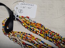 Vintage African trade beads, Christmas beads, 10 strands per lot, $50/lot picture