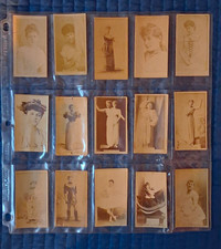 Antique 1800s Sweet Caporal Tobacco/Cigarette Cards, lot of 15 picture