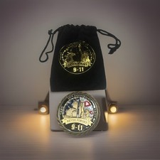 9 - 11 10th Anniversary Never Forget Challenge Coin 9/11 picture