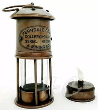 Antique Maritime Ship Lantern Nautical Boat Light Vintage Brass Minors Oil Lamp picture