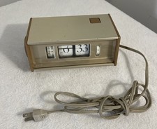 Copal Vintage Flip Clock Lights Up With Alarm Works Great Model 702 Mid Century picture