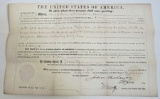 1857 President James Buchanan Dixon Illinois Noah Ferry Land Grant Bureau County picture