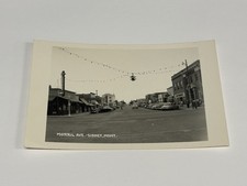 c1940’s RPPC Morril Avenue Sidney Montana Real Photo Street Scene Vintage Signs picture