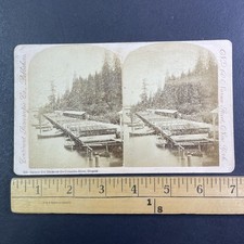 Salmon Net Racks Columbia River Oregon Stereoview Continent Stereoscopic Co picture