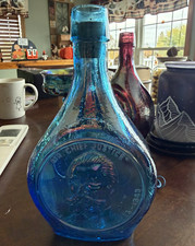 Blue Wheaton-Style Reproduction Bottle Chief Justice 1948 Commemorative picture