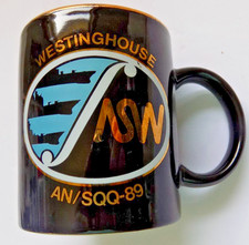 WESTINGHOUSE Vintage COFFEE MUG  AN/SQQ-89 Black picture