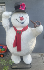 5.9 FT ANIMATED FROSTY THE SNOWMAN CHRISTMAS ANIMATRONIC picture