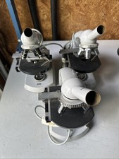 3 Carl Zeiss West Germany Microscope  10X/40X/100X For Parts picture