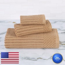 Superior 3 Piece Cotton Towel Set Includes 1 Bath Towel 1 Hand Towel 1 Face picture