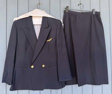 Vintage Delta Air Lines Uniform Blazer & Skirt Greif Companies 12R picture