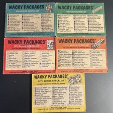 1974-75 Topps Wacky Packages Series 6, 7, 8, 10, 14th Series Checklist Puzzle picture