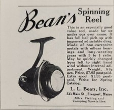 1963 Print Ad L.L. Bean's Spinning Fishing Reels Freeport,Maine picture