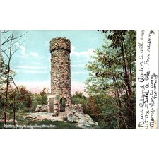 Waltham MA Norumbega Tower Charles River c1905 Antique Postcard PC7 picture