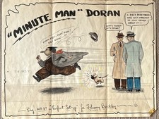 RARE Original Ink Drawing #594 ‘Minute Man Doran Stamp 1947 picture