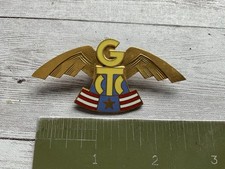 ORIGINAL WWII USAE Labor Services Agency POLISH Labor Service INSIGNIA BADGE PIN picture