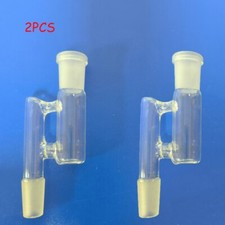 2PCS 14mm Male to 14mm Female Glass Adapters Recycled Soot Collector Pull Down picture