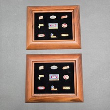 Kraft Foods 100th Anniversary Advertising Pins Lot Of 2 Framed Brand History picture