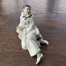 Antique KARL  ENS Volkstedt Porcelain Harlequin Clown Germany Early 20th c Rare picture