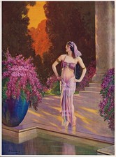 VINTAGE 1930's L GODDARD PRINCESS FANTASY ART DECO PRINT RUDOLPH INGERLE POSTER picture