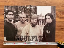 Soulfly Max Cavalera Vintage Turkish Gurultu Magazine Poster 50x33 Rare picture
