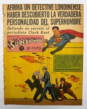 ACITON COMICS Nº 100 SUPERHOMBRE Nº 4 DT # 135 SPANISH ARGENTINA MUCHNIK 1950 picture