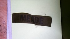 MILITARY PATCH SEW ON NAME TAPE TAG US ARMY COMBAT USED SYNTHETIC WITH MEADE picture