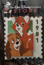 2026 D23 WDCS The Ultimate Disney Stamp LE 500 Tod & Copper 1981 Pin picture