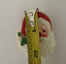 VTG 1960s CHRISTMAS SANTA CLAUS PIN BROOCH - No Cord picture
