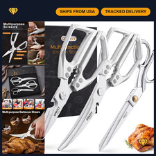 3PCS Heavy Duty Kitchen Scissors Set All Purpose - Stainless Steel Scissors Meat picture