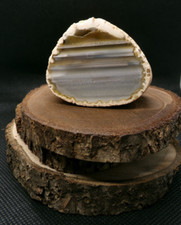 Gorgeous Waterline Agate Nodule; 383Cts; 47.6mmx38.2mmx38.8mm; Beautiful Colors picture