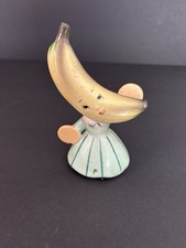 Vintage Napco Anthropomorphic Musical Fruit Pepper Shaker Banana  picture
