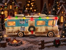 Dept 56 Snow Village National Lampoon Christmas Vacation Cousin Eddie’s RV Lit picture
